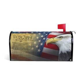Alaza Mailbox Cover 432038836902 Woor Patriotic Eagle Magnetic Oversized For Garden Yard Outdoor De