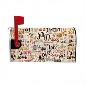 Yxt-vn-ll-251222 Alibbon Valentines Day Mailbox Covers Magnetic Standard Size 21x18 Inch Different Love