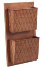 Alw2cross01 Linon 2-slot Wall Mailbox