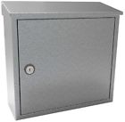 Alx-400-gal Qualarc Wall Mount Locking Mailbox Galvanized Steel Finish 0852642007448
