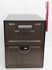 Am20 Architectural Mailboxes Metal Brown Lockable Access Code Door Post Solar