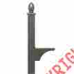 Amb-6215z 6215z-amb Architectural Mailboxes Mail Box Post Decorative Galvanized Aluminum Security Bronze Rural Ground Oasis
