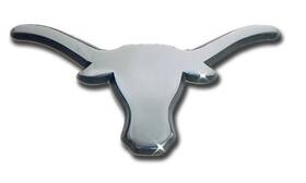 Amg Auto Emblem 099461505933 Texas Ut Longhorns Metal Chrome Black Trim