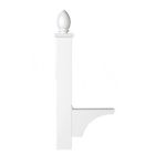 Amw-6215w 6215w Architectural Mailboxes Mail Box Post Decorative Galvanized Aluminum Security White Rural Ground Oasis 832794001785
