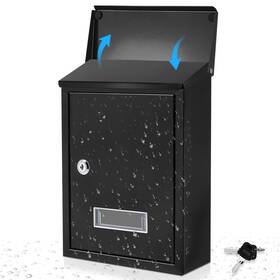Ssu-amylove-2667 Amylove Lockable Wall Mounted Mailbox For Outside Suggestion Box With 2 Keys Metal D
