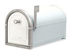 5504w Antique Mailbox Accents Mailboxes Nickel Coronado White Architectural
