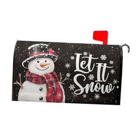 L6xlzz99l7l9mxa Anyako Let It Snow Snowflakes Mailbox Covers Magnetic Standard 25.5x21 Inch Snowman