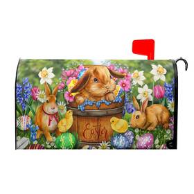 L6xlzz99l8vlzyb Anyako Easter Bunnies Eggs Mailbox Covers Magnetic Standard Size 18 Inch X 21 Spring Co