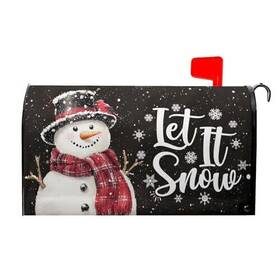L6xlzz99lak8e5g Anyako Let It Snow Snowflakes Mailbox Covers Magnetic Standard Size 21x18 Inch Snowman
