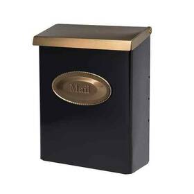 Architectural Mailboxes 046462011260 Galvanized Brass Black Medium Steel Durable Wall Mount Mailbox