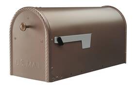 Architectural Mailboxes 046462011406 Edwards Galvanized Steel Post Mount Mailbox Compatibi