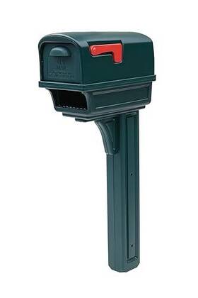 Architectural Mailboxes 046462011475 Gentry Large Capacity Plastic All-in-one Mailbox And P