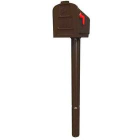 Architectural Mailboxes 046462011574 Mailbox And Post Combo Harrison Bronze Medium Plastic All In One Mount Hardware
