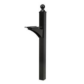 Architectural Mailboxes 046462011659 Landover Aluminum Mailbox Post Black