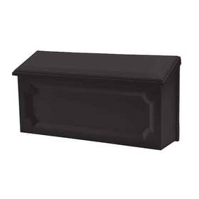 Architectural Mailboxes 046462012045 Black Small Wall Mount Mailbox Steel Galvanized Mail Outdoor Home