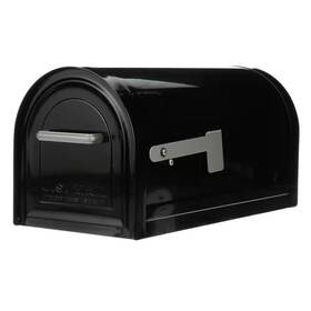 Architectural Mailboxes 313024156180 Reliant Black Large Steel Locking Post Mount Mailbox