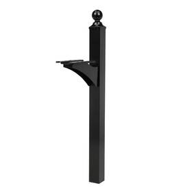 Architectural Mailboxes 313027735726 Landover Aluminum Crossarm Mailbox Post Black