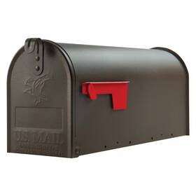 Architectural Mailboxes 313034436425 Post Mount Mailbox Galvanized Steel Medium Elite Bronze Corrosion Resistant