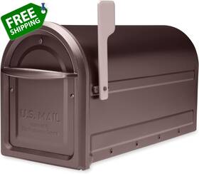 Architectural Mailboxes 313040732795 Mapleton Galvanized Steel Post Mount Mailbox Compatibil