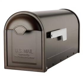 Architectural Mailboxes 313092063083 Post Mount Mailbox Rubbed Bronze Corrosion Resistant