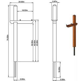 Architectural Mailboxes 313104120193 Cedar Deluxe Drive-in Crossarm Mailbox Post Kit Natural