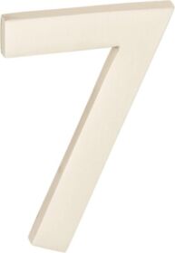 3582sn-7 Architectural Mailboxes 4 Inch Solid Brass Floating House Number 7