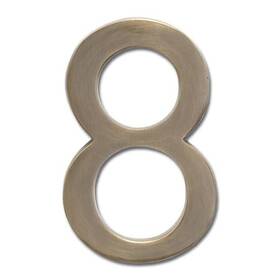 3585ab-8 Architectural Mailboxes Brass 5 Inch Floating House Number Antique