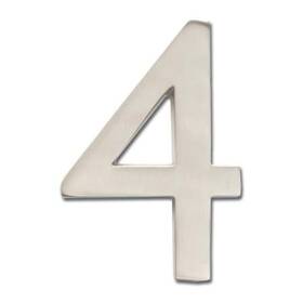 3585sn-4 Architectural Mailboxes Brass 5 Inch Floating House Number Satin