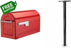 Architectural Mailboxes 445001329386 Boulder Mailbox And Pacifica In-ground Steel Pos