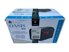 2-access Architectural Mailboxes 445006086000 Oasis 360 Locking Parcel Mailbox With Doors Pewter Post Mount Heavy New