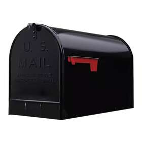 Architectural Mailboxes 445010330342 Heavy-duty Extra Large Jumbo Post Mount Rural Mailbox Galvanized Steel Package