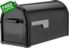 Architectural Mailboxes 445035492438 Hillsborough Galvanized Steel Post Mount Mailbox Compat