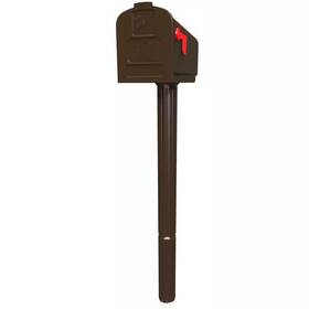 Architectural Mailboxes 445045058051 Harrison Bronze Medium Plastic All-in-one Mailbox And Post Combo