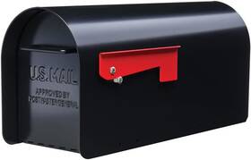 Architectural Mailboxes 696590220821 Ironside Large Capacity Galvanized Steel Black Mailbox
