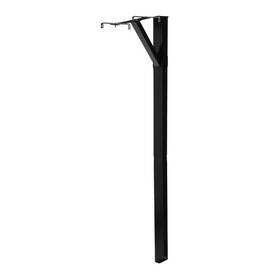 Architectural Mailboxes 705353530975 Black Steel Drive-in Top Mount Mailbox Post Kit