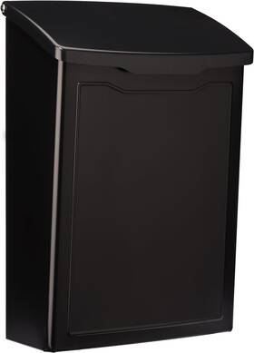 2681b Architectural Mailboxes 711181662375 Black Marina Wall Mount Mailbox Small