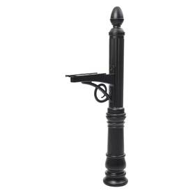 Architectural Mailboxes 744759810892 Victorian Decorative Plastic Crossarm Mailbox Post Black