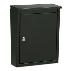 2580b-10 Architectural Mailboxes 745577795545 Chelsea Locking Wall Mount Mailbox Small Black
