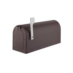 7600rz-10 Architectural Mailboxes Mb1 Post Mount Mailbox Rubbed Bronze With