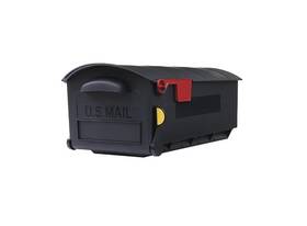 Architectural Mailboxes 796486809038 Patriot Large Plastic Post Mount Mailbox Black