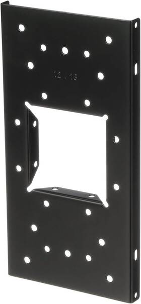Umbs0b06am-opened Architectural Mailboxes 8056 Steel Mailbox Mounting Board Black -