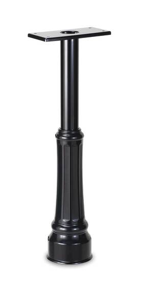 7507b Architectural Mailboxes 832794002065 Basic Post With Decorative Cover Black