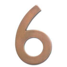 Architectural Mailboxes 832794003796 3585ac-6 Brass 5 Inch Floating House Number Antique