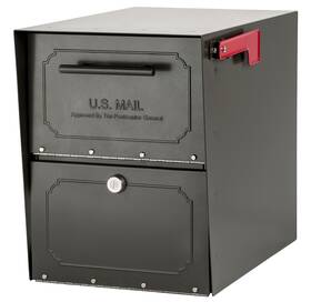 B001i0b7g2 Architectural Mailboxes 6200z-10 Oasis Classic Locking Post Mount Mailbox Graphi