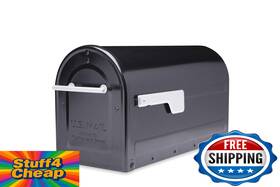 7900-7b-sr-10 Architectural Mailboxes B0796k6z5z Boulder Postmount Mailbox Large Black