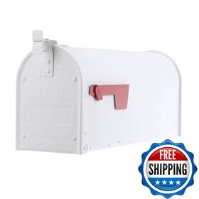 Architectural Mailboxes B0bp2y43g3 Admiral Rust-proof Aluminum Metal Post Mounted Mail For