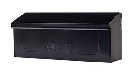 B0bp2ypbmv Architectural Mailboxes Townhouse Galvanized Steel Wall-mount Mailbox Black