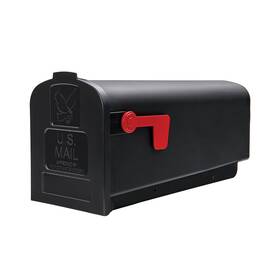 B0bp3ks4fs Architectural Mailboxes Parsons Medium Capacity Plastic Post Mount Mailbox Black