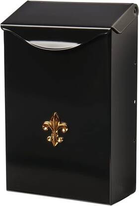 Bw1100am Architectural Mailboxes City Classic Galvanized Steel Wall Mount Black