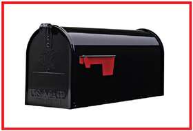 E1100bzam Architectural Mailboxes Medium Post Mount Mailbox Durable Rust-resistant Galvanized Steel Elite Bronze